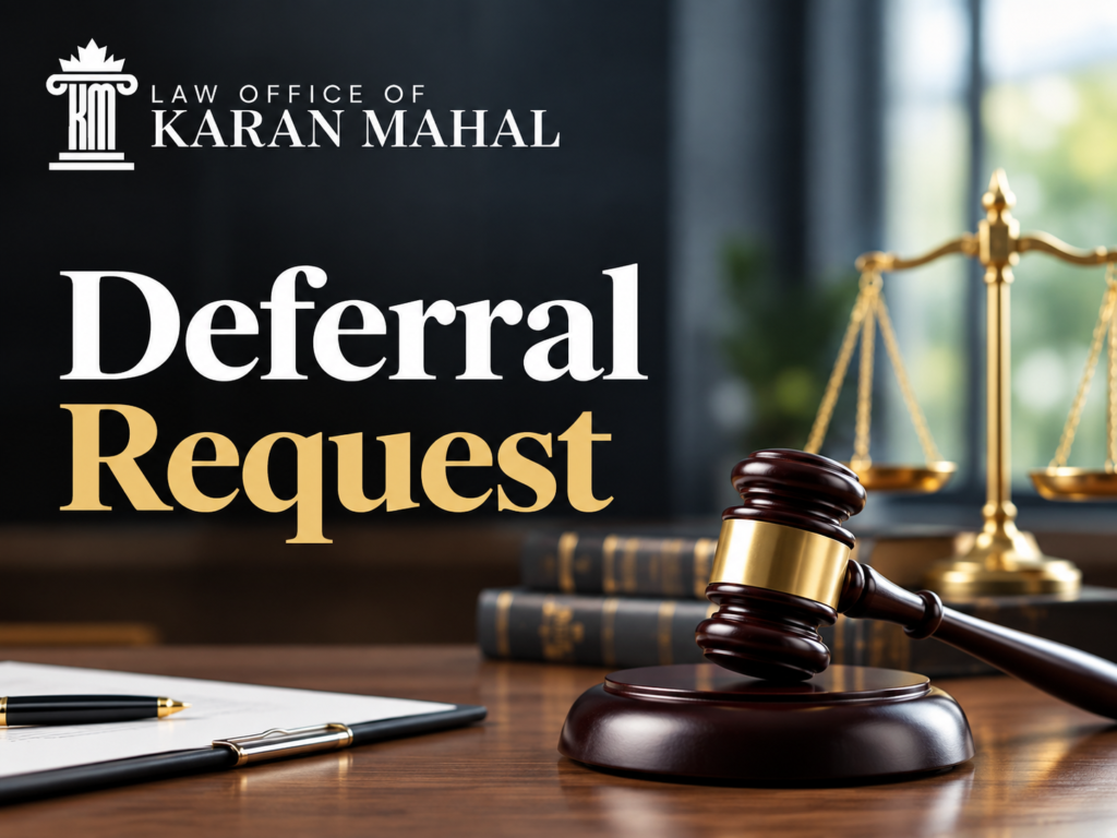 Deferral Request